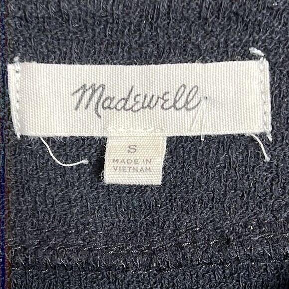 Madewell cotton Gauze Side Button Drawstring Shorts Romper Black - Picture 6 of 7